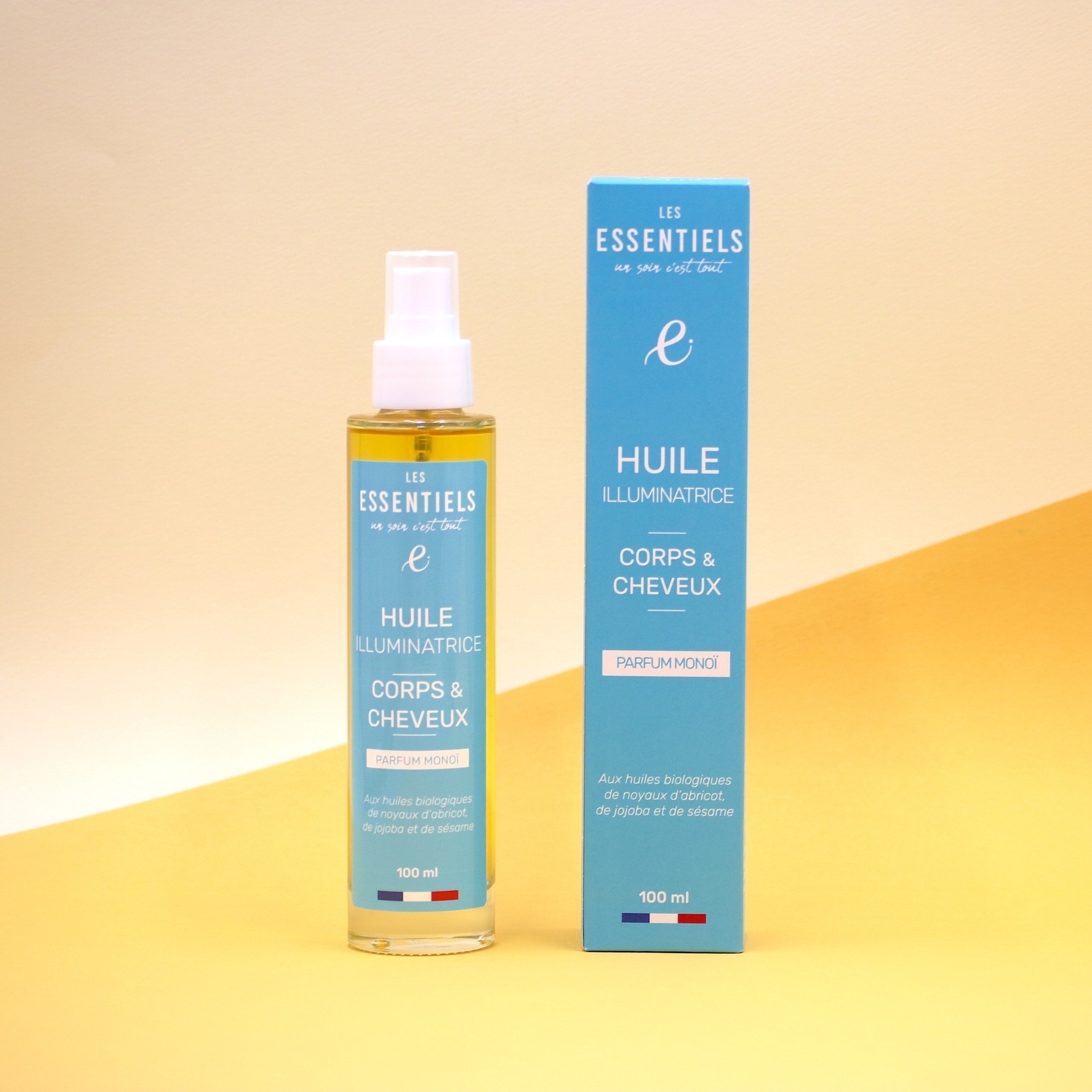 Huile illuminatrice corps et cheveux monoï - 100ml