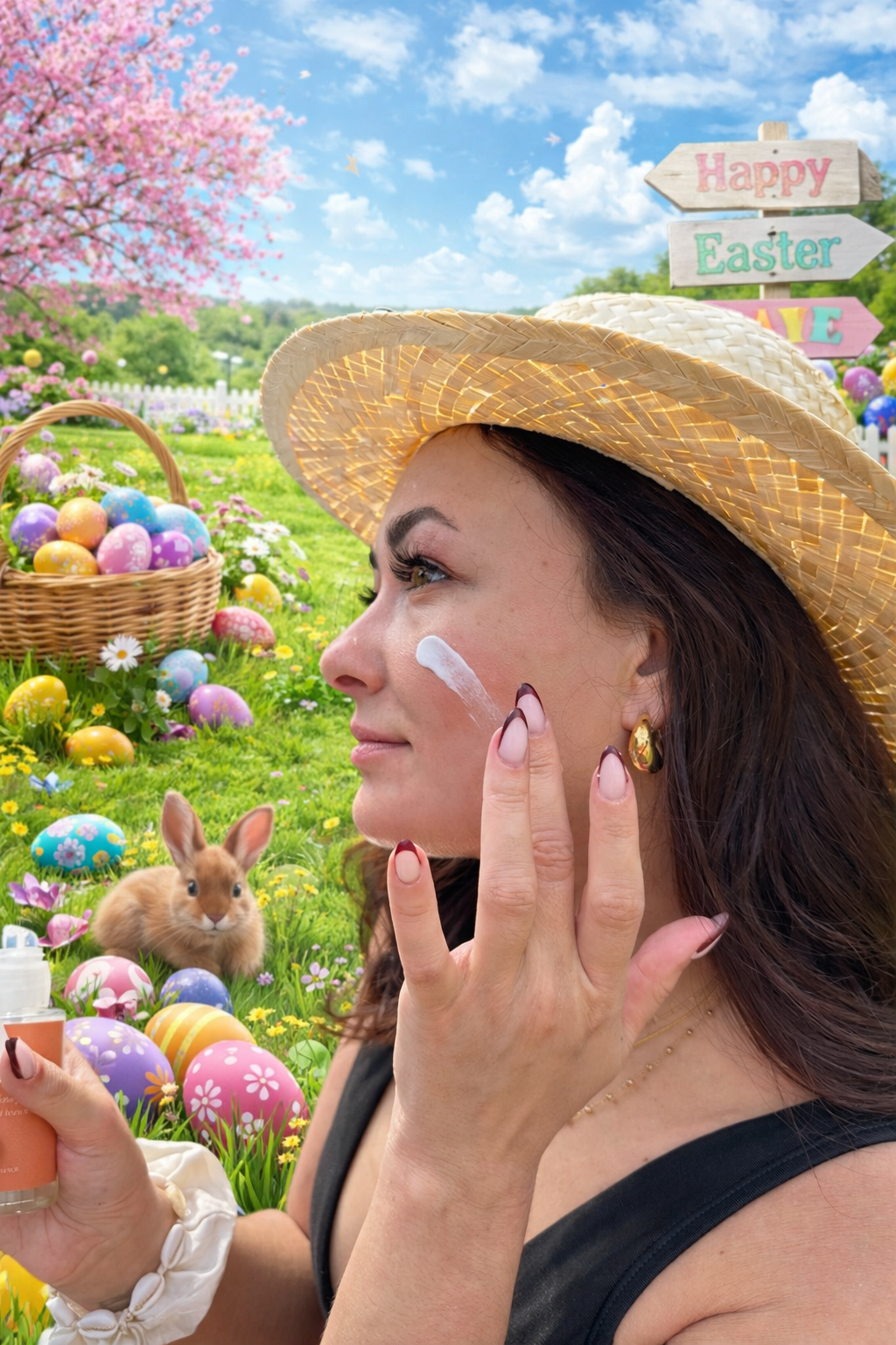 Pâques crème visage florale L'onctueuse